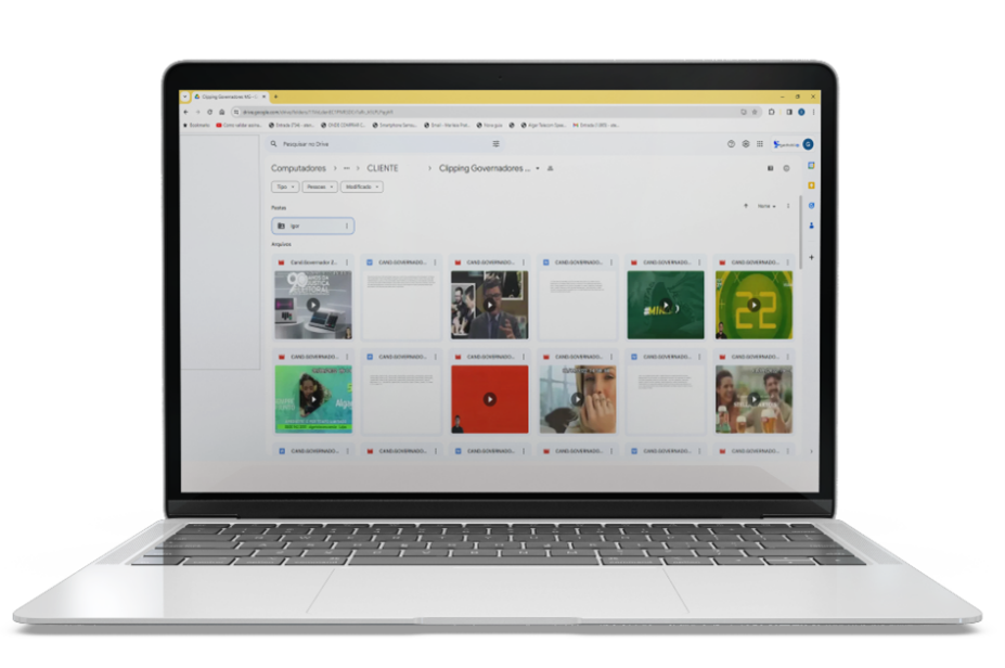 Drive online dos arquivos das campanhas eleitorais.